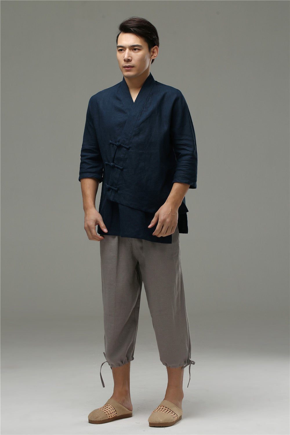 Men's Linen Trousers - 100% Capri collection for Man