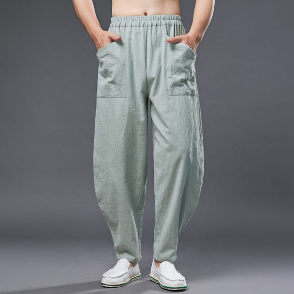 Men's Loose Trousers Linen, Men's Trousers 2022