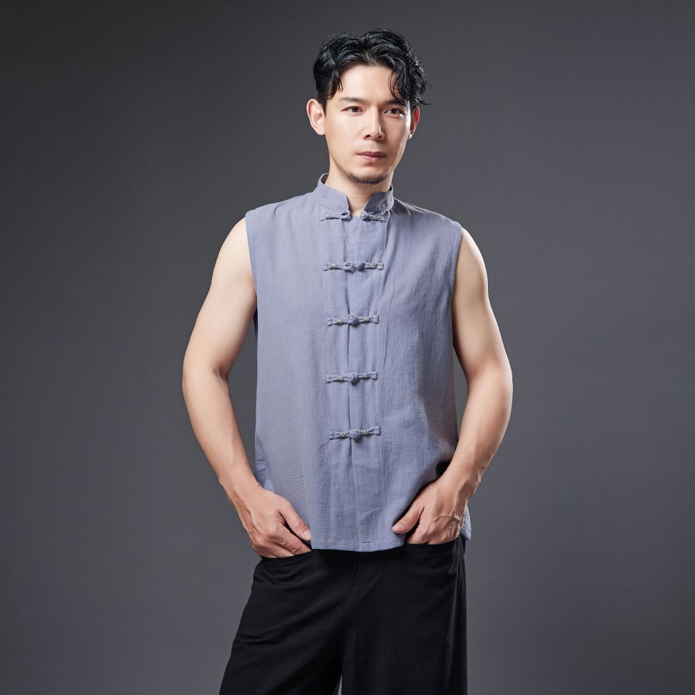 2021 Autumn NEW! Men Asian Style Linen and Cotton Long Sleeve